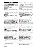 Preview for 6 page of Kärcher K 2.21 Operating Instructions Manual