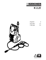Preview for 1 page of Kärcher K 2.21 Operator'S Manual