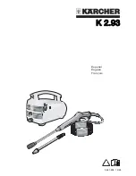Preview for 1 page of Kärcher K 2.93 Operating Instructions Manual
