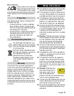 Preview for 9 page of Kärcher K 2.93 Operating Instructions Manual