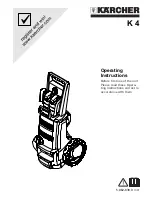 Preview for 1 page of Kärcher K 4 Operating Instructions Manual