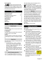 Preview for 3 page of Kärcher K 4 Operating Instructions Manual