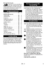 Preview for 6 page of Kärcher K 5 Manual