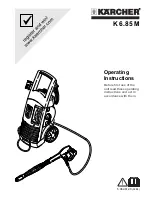 Preview for 1 page of Kärcher K 6.85 M Operating Instructions Manual