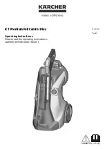Preview for 1 page of Kärcher K 7 Premium Full Control Plus Operating Instructions Manual