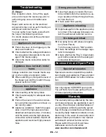 Предварительный просмотр 22 страницы Kärcher K 7 Instruction Manual