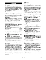 Предварительный просмотр 247 страницы Kärcher K 7 Instruction Manual