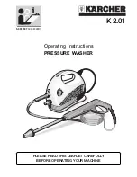 Preview for 1 page of Kärcher K2.01 Operating Instructions Manual
