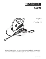 Preview for 1 page of Kärcher K2.01 Operator'S Manual