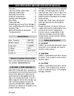 Preview for 2 page of Kärcher K2.01 Operator'S Manual