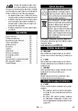 Предварительный просмотр 75 страницы Kärcher NT 48/1 TE Original Instructions Manual