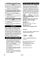 Предварительный просмотр 116 страницы Kärcher NT 611 Eco KF Operator'S Manual