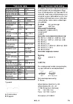 Предварительный просмотр 79 страницы Kärcher NT 80/1 B1 M S Operating Manual