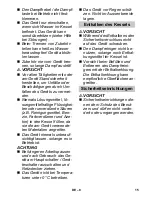 Предварительный просмотр 15 страницы Kärcher SC 1 Operating Instructions Manual