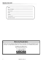 Предварительный просмотр 2 страницы Kärcher Sensor 2 Operating Instructions Manual