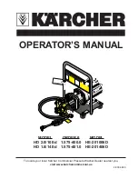 Preview for 1 page of Kärcher Shark HE-201006D Operator'S Manual
