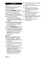 Предварительный просмотр 242 страницы Kärcher SV 1902 Instruction Manual