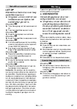 Предварительный просмотр 67 страницы Kärcher SV 7 Operating Instructions Manual