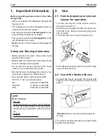 Предварительный просмотр 3 страницы Kärcher T 201 Operating Instructions Manual