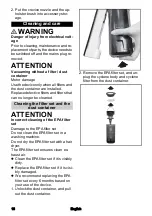 Preview for 16 page of Kärcher VC 4s Cordless Operator'S Manual