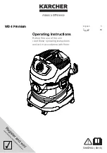Kärcher WD 4 Operating Instructions Manual preview