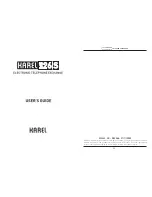 Предварительный просмотр 2 страницы Karel MS26S User Manual