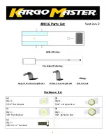 Preview for 1 page of Kargo Master 40816 Installation Instructions