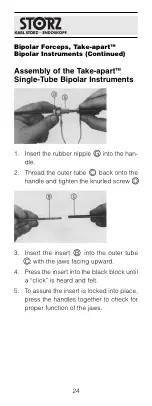 Предварительный просмотр 24 страницы Karl Storz TAKE-APART Instruction Manual