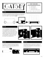 Preview for 3 page of Karla Dubois GATSBY Assembly Instructions