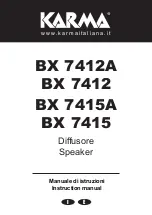 Karma BX 7412A Instruction Manual preview