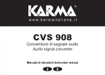 Karma CVS 908 Instruction Manual preview