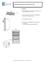 Предварительный просмотр 4 страницы Karol K08 Instruction Of Assembly