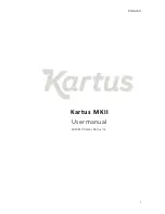 Preview for 1 page of Kartus MKII User Manual