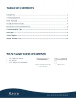 Предварительный просмотр 2 страницы Kasco 2400EVFX Operation & Maintenance Manual