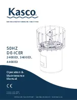 Preview for 1 page of Kasco De-Icer 2400ED Operation & Maintenance Manual