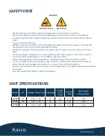 Предварительный просмотр 3 страницы Kasco De-Icer 2400ED Operation & Maintenance Manual
