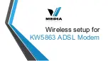 Kasda KW5863 Wireless Setup Manual предпросмотр
