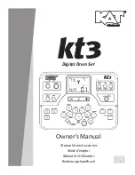 KAT KT3 Owner'S Manual preview