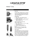 Katadyn Camp Operating Instructions preview
