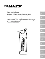 Katadyn MyBottle 8018087 User Manual предпросмотр