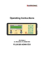 Katronic Technologies FLUXUS ADM 6725 Operating	 Instruction preview