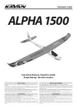 Предварительный просмотр 1 страницы Kavan ALPHA 1500 Instruction Manual