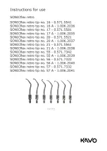 KaVo SONICflex retro 16 Instructions For Use Manual предпросмотр