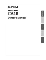 Kawai CA18 Owner'S Manual предпросмотр