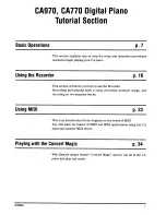 Предварительный просмотр 7 страницы Kawai CA970 Owner'S Manual