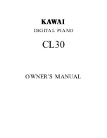 Kawai CL30 Owner'S Manual предпросмотр