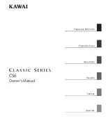 Предварительный просмотр 1 страницы Kawai Classic Series CS6 Owner'S Manual