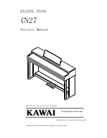 Kawai CN27 Service Manual предпросмотр