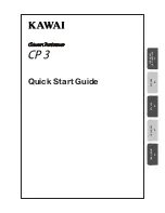 Kawai Concert Performer CP3 Quick Start Manual preview