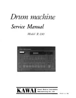 Kawai Digital Drum Machine R100 Service Manual preview
